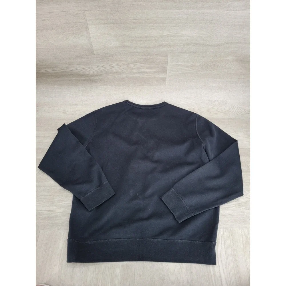 Polo Ralph Lauren Sweatshirt Men's L Black Big Pony Red Logo Pullover Casual